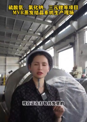 四川硫酸锂MVR蒸发结晶项目