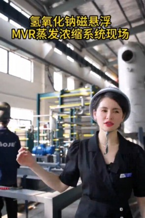 氢氧化钠磁悬浮MVR蒸发浓缩系统现场